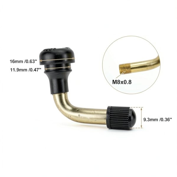 Partuto Gold Tone Tubeless Tire Valve Stems Universal Fit-3