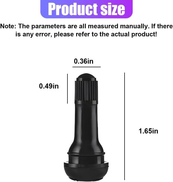 YoRise Car Tubeless Tire Valve Stems Rubber Zinc Universal-1