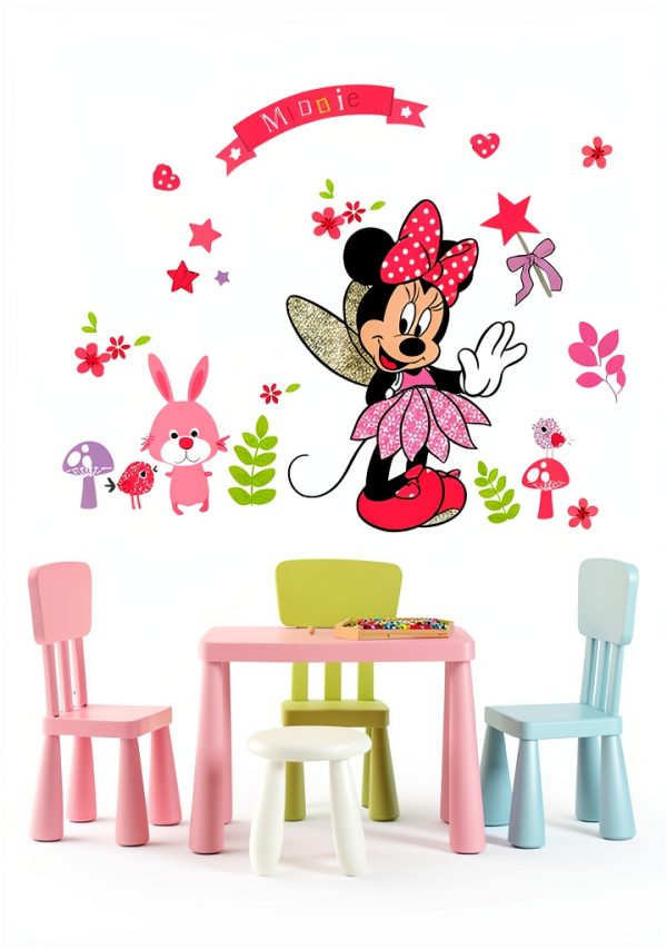 Minnie Pink Wall Sticker SchwartsCount Peel Stick-3