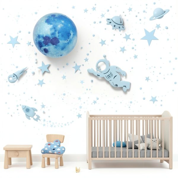 Nouata Glow in the Dark Star Wall Stickers for Kids-3