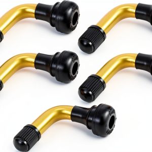 Partuto Gold Tone Tubeless Tire Valve Stems Universal Fit-0
