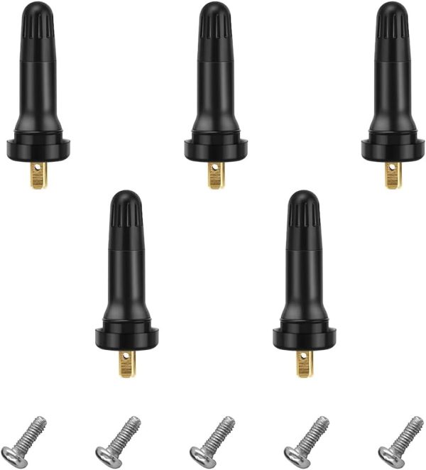 Sylvil TPMS 20008 Tire Valve Stem 5PCS Brass Rubber-0