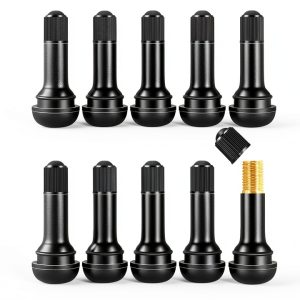 uadbau Black Tire Valve Stems Universal Fit-0