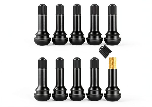 uadbau Black Tire Valve Stems Universal Fit-0