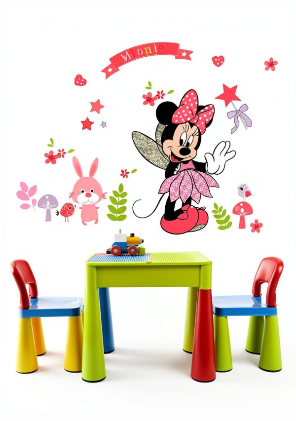 Minnie Pink Wall Sticker SchwartsCount Peel Stick-1