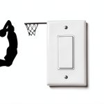 YINGKAI Black Basketball Wall Sticker Kids-0