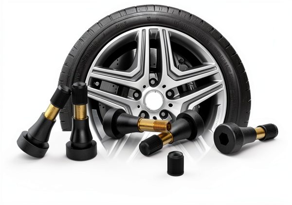 Dueilgo TR600HP Tire Valve Stems Gold Black Universal Fit-4