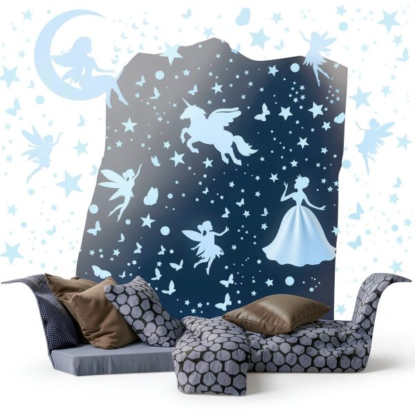 Huimdery Glow in the Dark Stars Wall Decals for Kids-6