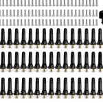 Dueilgo TPMS Valve Stem Black Brass Universal Fit-0