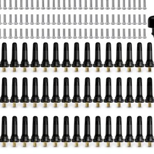 Dueilgo TPMS Valve Stem Black Brass Universal Fit-0