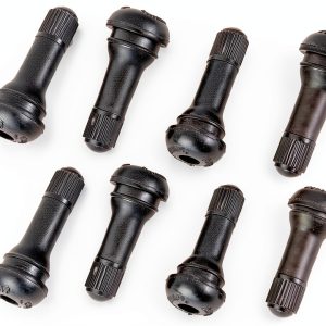 Tire Valve Stem Aoerzn Black Rubber SnapIn 8pcs-0