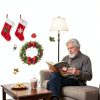 IMISHM Christmas Wall Stickers Set Red Classic-6