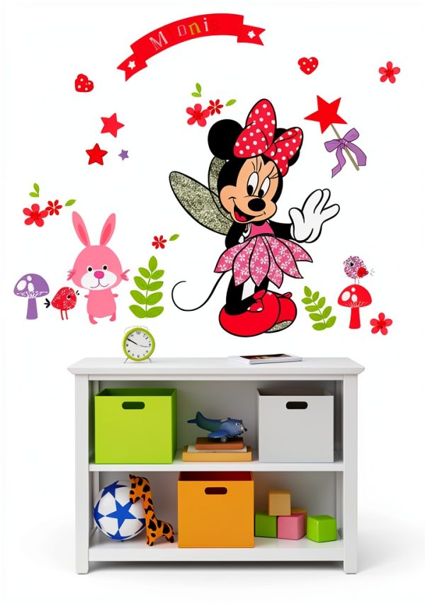 Minnie Pink Wall Sticker SchwartsCount Peel Stick-2