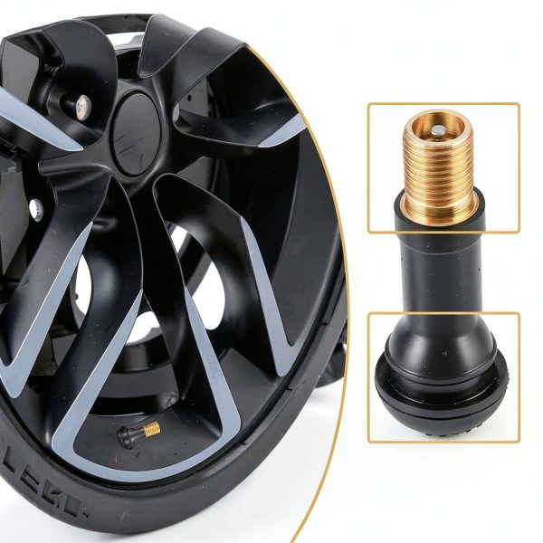 Tire Valve Stems ZIMISI Rubber Zinc Universal Fit-3