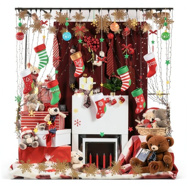 ONDY Christmas Socks Window Clings-0