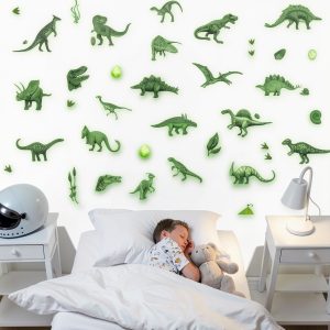USGOO Glow in Dark Dinosaur Wall Stickers-0