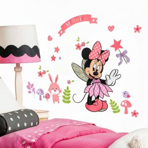 Minnie Pink Wall Sticker SchwartsCount Peel Stick-0