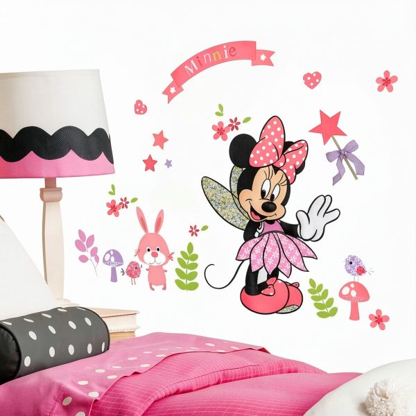 Minnie Pink Wall Sticker SchwartsCount Peel Stick-0