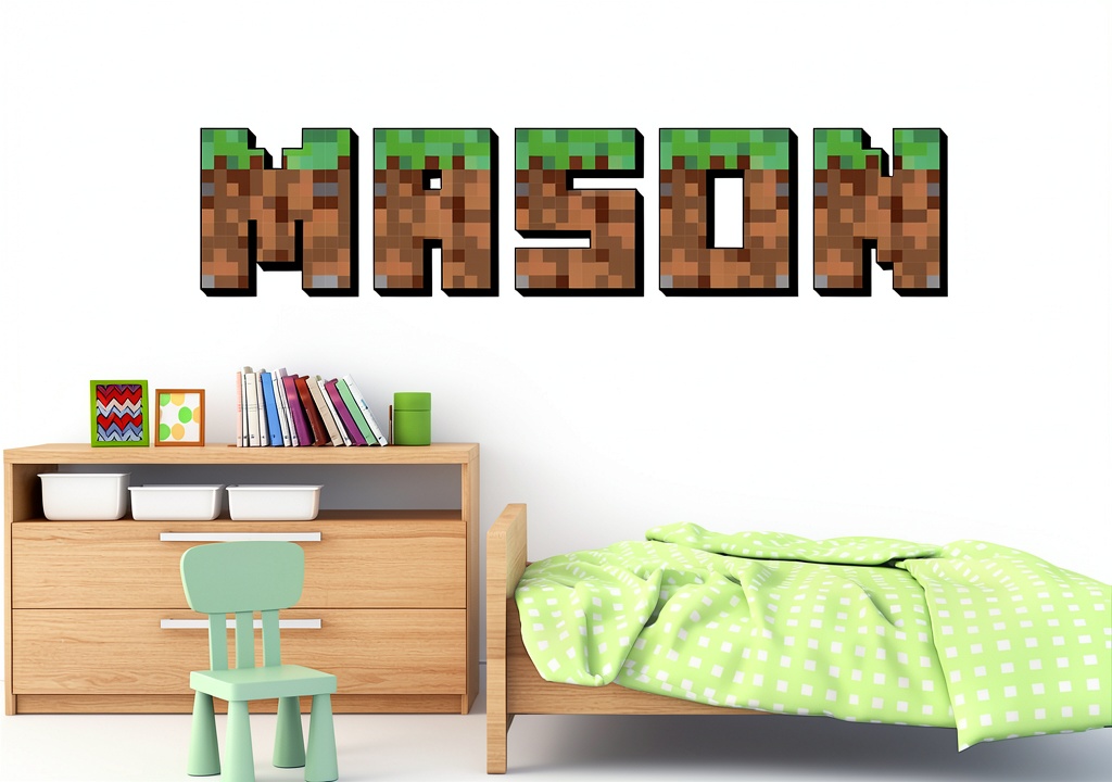 Installing Kids Green Plane Wall Decals BEHARCOLORS Modern Vinyl on a bedroom wall