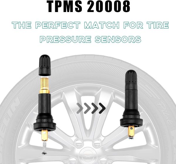 Sylvil TPMS 20008 Tire Valve Stem 5PCS Brass Rubber-3