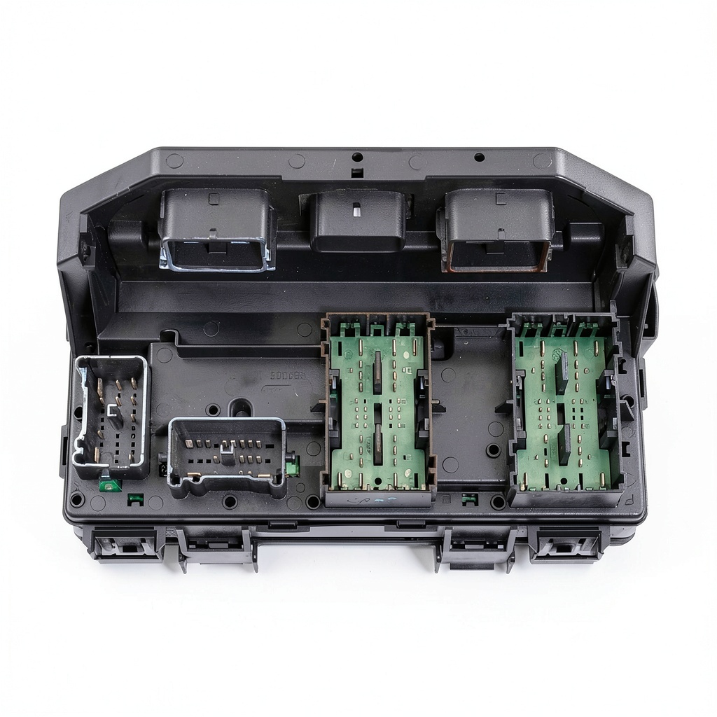 Installing Generic Automotive TIPM Module Copper Upgrade on a wooden workbench