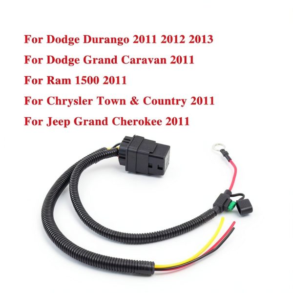 Fuel Pump Relay Wiring Kit JUNRUO Automatic Quick Connect 3-Terminal-1