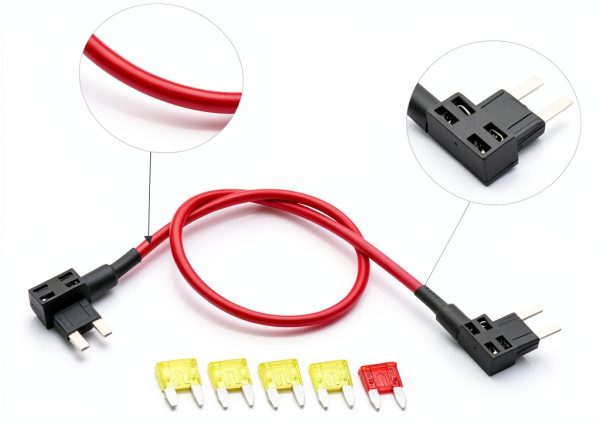 FZJDSD Fuel Pump Relay Bypass Cable 14TIPMK Quick Connect 12V-5
