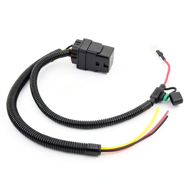 Fuel Pump Relay Wiring Kit JUNRUO Automatic Quick Connect 3-Terminal-4