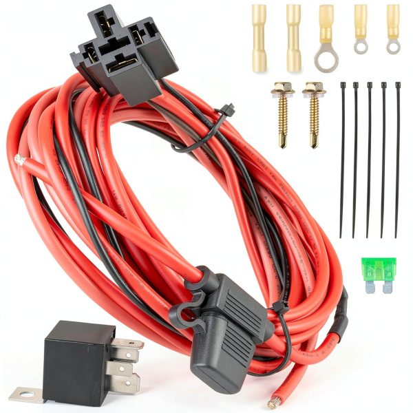 KACOLA 40A Heavy Duty Waterproof Fuel Pump Relay Kit with 30A Inline-0