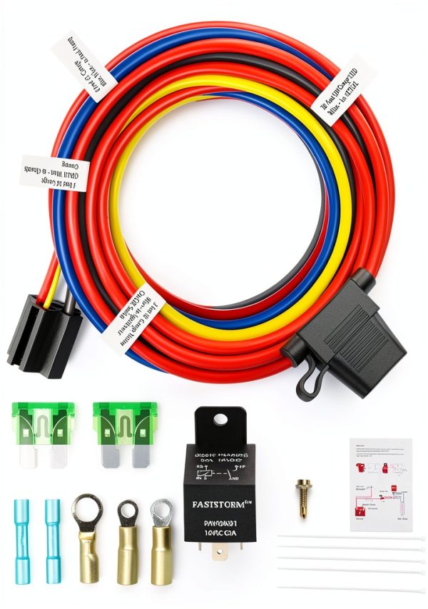 Fuel Pump Relay Kit FASTSTORM 60A Relay with Waterproof Housing-0