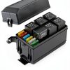 Nilight Relay Box with Fuse Block 6 Slot Wall Mount 40A Waterproof-0
