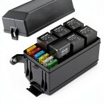 Nilight Relay Box with Fuse Block 6 Slot Wall Mount 40A Waterproof-0
