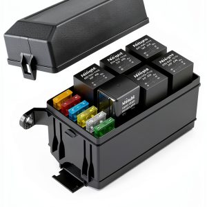 Nilight Relay Box with Fuse Block 6 Slot Wall Mount 40A Waterproof-0