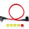 FZJDSD Fuel Pump Relay Bypass Cable 14TIPMK Quick Connect 12V-2
