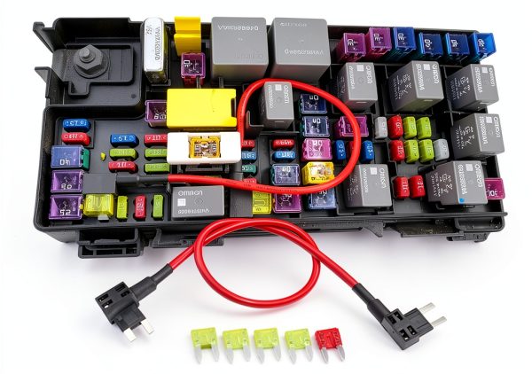 FZJDSD Fuel Pump Relay Bypass Cable 14TIPMK Quick Connect 12V-0