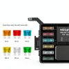 Nilight Relay Box with Fuse Block 6 Slot Wall Mount 40A Waterproof-1