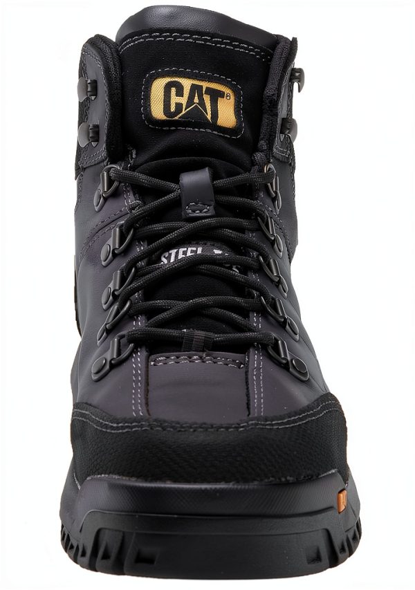 CAT Men's Threshold Waterproof Steel Toe Work Boot Black-1