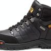 CAT Men's Threshold Waterproof Steel Toe Work Boot Black-8