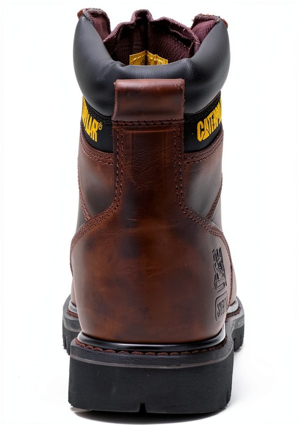 CAT Mens Second Shift Steel Toe Work Boot Black Size 12-1
