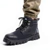 KELODON Waterproof Steel Toe Boots For Men 6 Inch Leather Steel Toe Shoes Non Slip Resistant Safety Work Boots Indestructible Lightweight Construction Boot-4