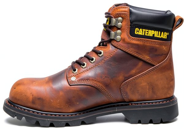 CAT Mens Second Shift Steel Toe Work Boot Black Size 12-6