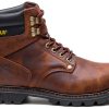 CAT Mens Second Shift Steel Toe Work Boot Black Size 12-4