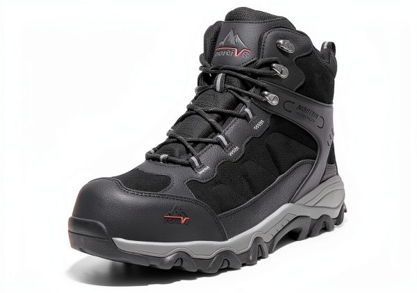 NORTIV 8 Waterproof Steel Toe Boots for Men Slip Resistant Safety Industrial Boots Paladin-Steel-0
