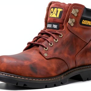 CAT Mens Second Shift Steel Toe Work Boot Black Size 12-0